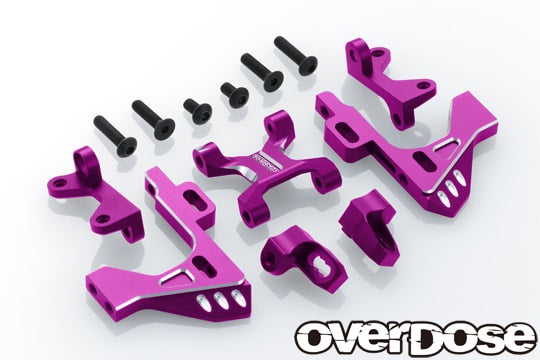 Overdose Aluminum Front Bulkhead Type-3 For GALM Series (Purple