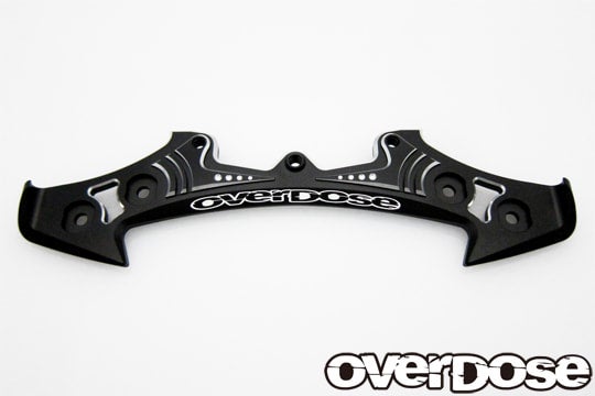 Overdose Aluminum Bumper Type-2 (Black) OD2945 | Rolling Garage RC