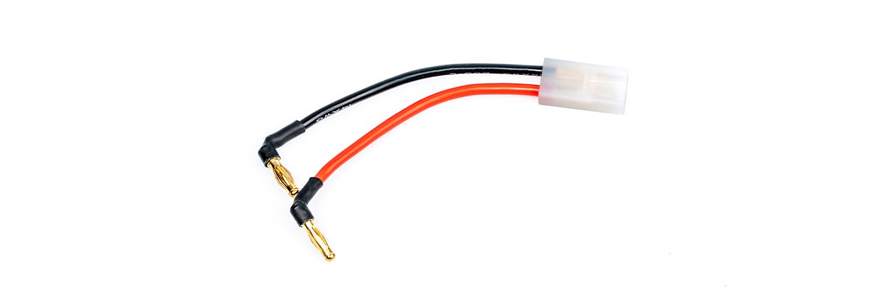 Adattatore LRP LRP65838 Da Spina Bullet Maschio 4 Mm A Tamiya (per Batterie LiPo)